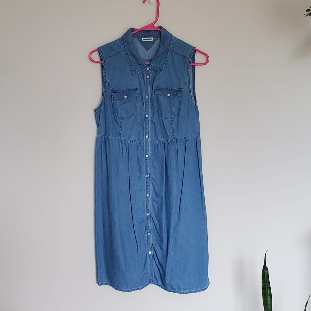Sleeveless Demin Dress